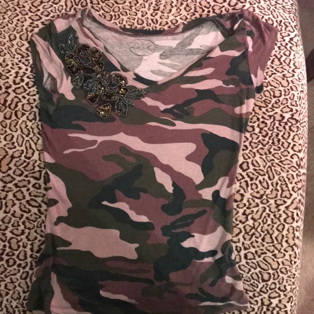 Cami top t with beading